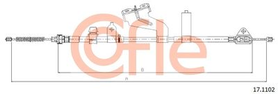 Cable Pull, parking brake COFLE 17.1102