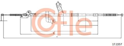 Cable Pull, parking brake COFLE 17.1557