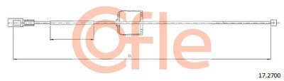 Cable Pull, parking brake COFLE 17.2700
