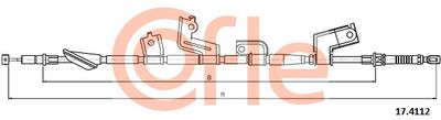 Cable Pull, parking brake COFLE 17.4112