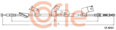 Cable Pull, parking brake COFLE 17.4113