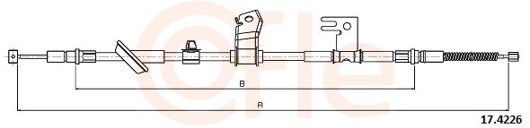 COFLE 17.4226 Cable Pull, parking brake