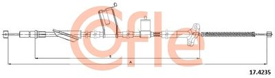 Cable Pull, parking brake COFLE 17.4235