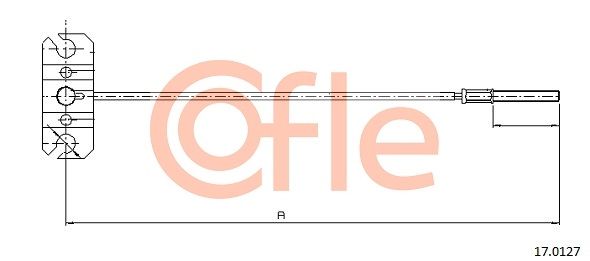 COFLE 17.0127 Cable Pull, parking brake
