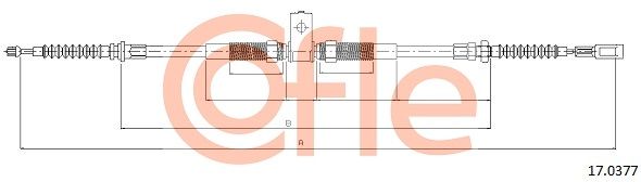 COFLE 17.0377 Cable Pull, parking brake