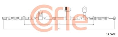 Cable Pull, parking brake COFLE 17.0607