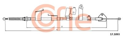 Cable Pull, parking brake COFLE 17.1093