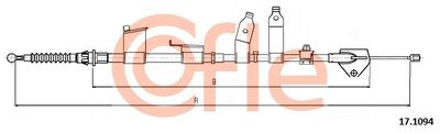 Cable Pull, parking brake COFLE 17.1094