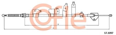 Cable Pull, parking brake COFLE 17.1097