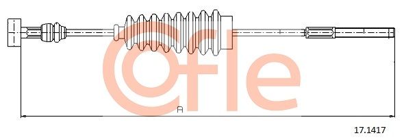 COFLE 17.1417 Cable Pull, parking brake