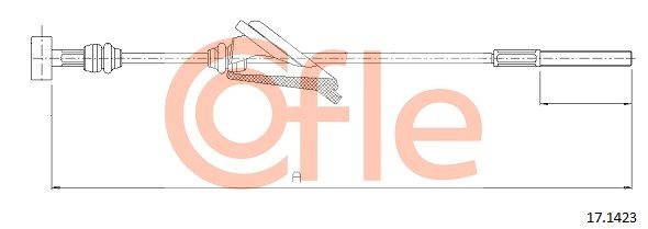 COFLE 17.1423 Cable Pull, parking brake