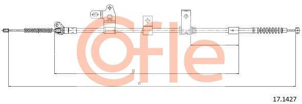 COFLE 17.1427 Cable Pull, parking brake