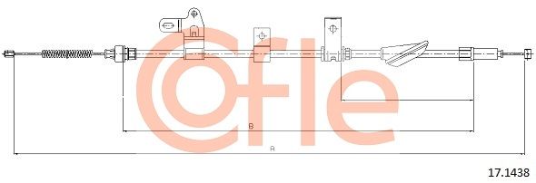 COFLE 17.1438 Cable Pull, parking brake
