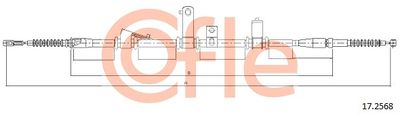 Cable Pull, parking brake COFLE 17.2568