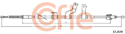 Cable Pull, parking brake COFLE 17.2579