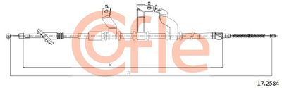 Cable Pull, parking brake COFLE 17.2584