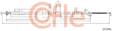 Cable Pull, parking brake COFLE 17.2741