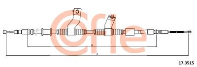 Cable Pull, parking brake COFLE 17.3515