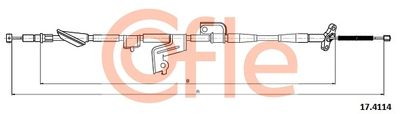 Cable Pull, parking brake COFLE 17.4114