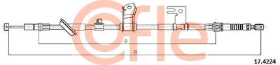 Cable Pull, parking brake COFLE 17.4224