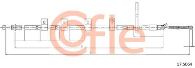 Cable Pull, parking brake COFLE 17.5064