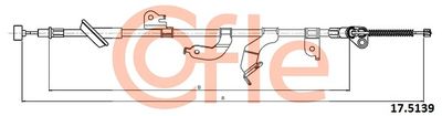 Cable Pull, parking brake COFLE 17.5139