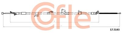 Cable Pull, parking brake COFLE 17.5143
