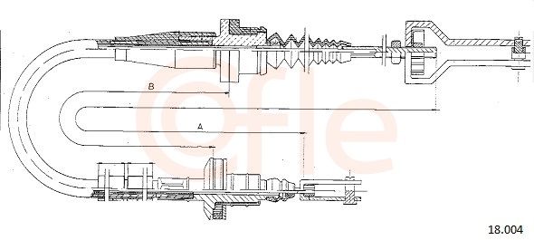 COFLE 18.004 Cable Pull, clutch control