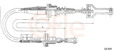 Cable Pull, clutch control COFLE 18.004