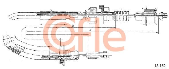 COFLE 18.162 Cable Pull, clutch control