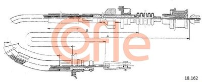 Cable Pull, clutch control COFLE 18.162