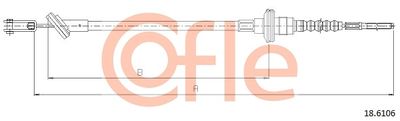 Cable Pull, clutch control COFLE 18.6106