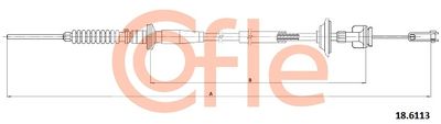 Cable Pull, clutch control COFLE 18.6113