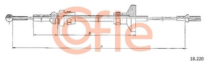 Cable Pull, clutch control COFLE 18.220