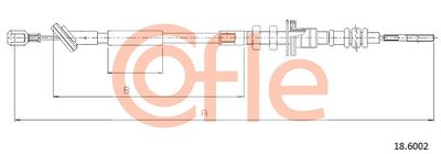 Cable Pull, clutch control COFLE 18.6002