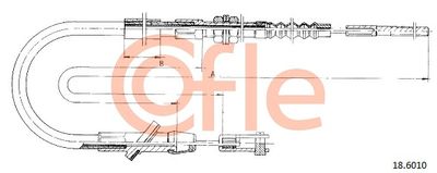 Cable Pull, clutch control COFLE 18.6010