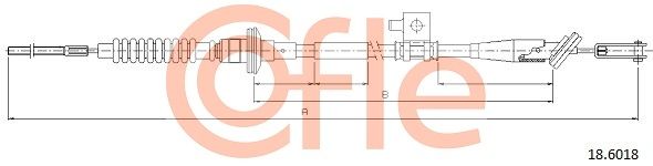 COFLE 18.6018 Cable Pull, clutch control