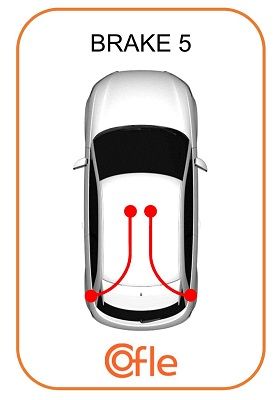 COFLE 19.102E Cable Pull, parking brake