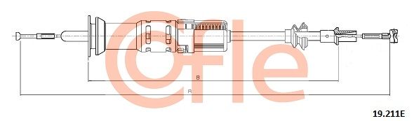 COFLE 19.211E Cable Pull, clutch control