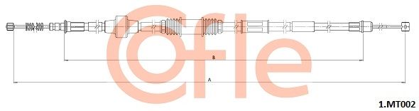COFLE 1.MT002 Cable Pull, parking brake