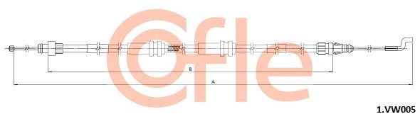 COFLE 1.VK005 Cable Pull, parking brake