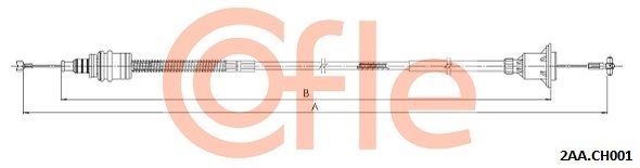 COFLE 2AA.CH001 Cable Pull, clutch control