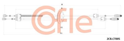 Cable Pull, manual transmission COFLE 2CB.CT005