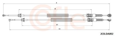 Cable Pull, manual transmission COFLE 2CB.DA002