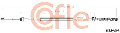 Cable Pull, manual transmission COFLE 2CB.DA005