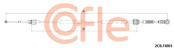 COFLE 2CB.FI003 Cable Pull, manual transmission
