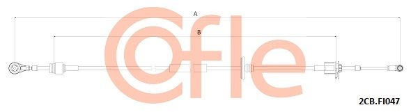 COFLE 2CB.FI047 Cable Pull, manual transmission