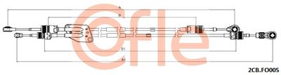 Cable Pull, manual transmission COFLE 2CB.FO005
