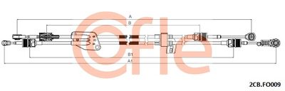 Cable Pull, manual transmission COFLE 2CB.FO009