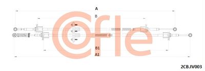 Cable Pull, manual transmission COFLE 2CB.IV003